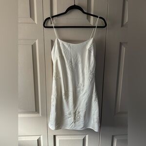 Abercrombie & Fitch Embellished Slip Mini Dress